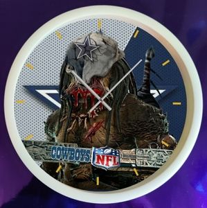 Dallas cowboys predator led wall clock